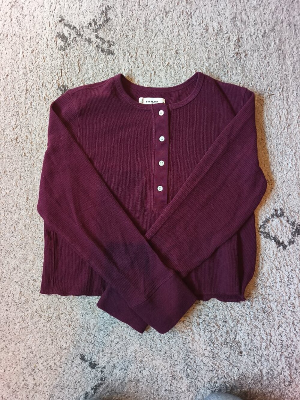Medium Maroon Henley Top